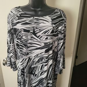 Alexandra +Oak Black & White Dress